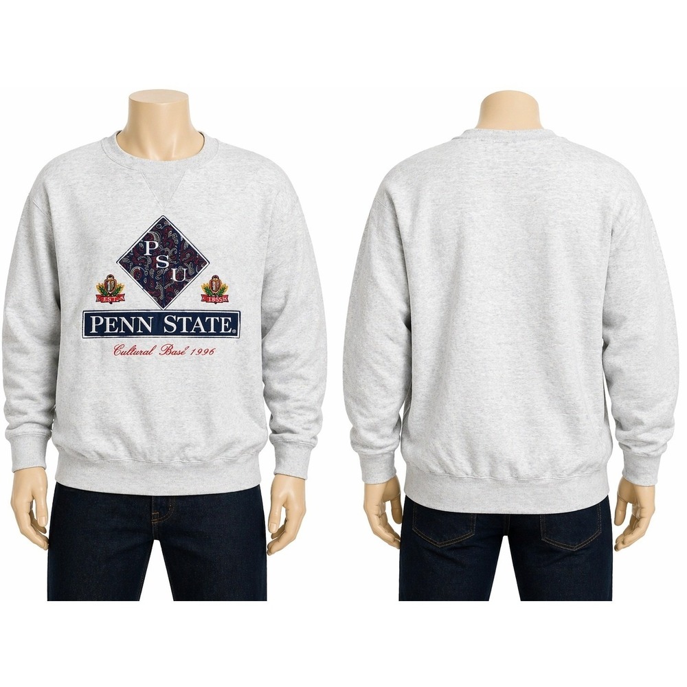 Vintage Penn State 1996 Outback Bowl Sweatshirt Mens Large TSI Made in USA Gray